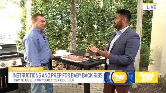 Company 7 BBQ Featured on Good Day Dayton - Prepping BBQ Ribs