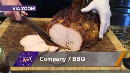 Company 7 BBQ Featured on Living Dayton – Preparing Smoked Turkey 
