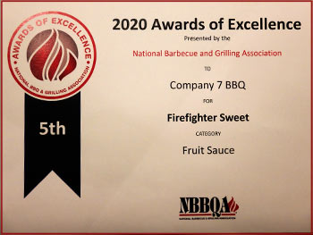 Awards of Excellence – Firefighter Sweet for Fruit BBQ Sauce