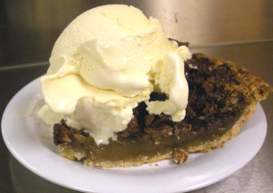 JD's Famous Custard and our homemade pecan pie!