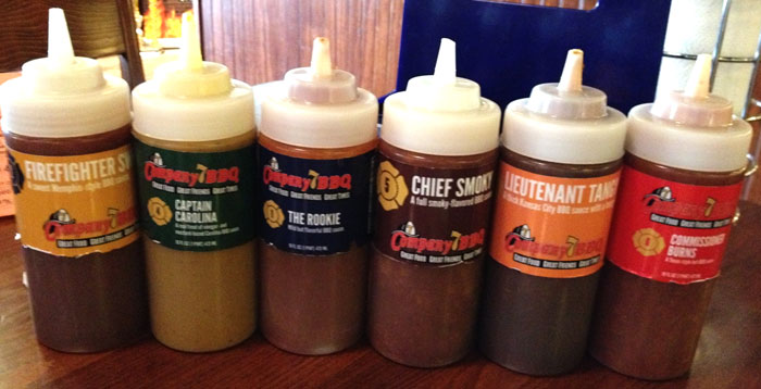 Company 7 BBQ's award winning BBQ Sauces.