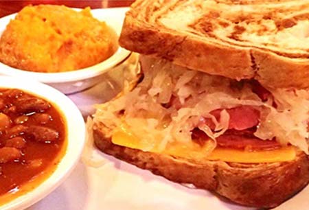 Smoked Corned Beef Sandwich on Texas Toast