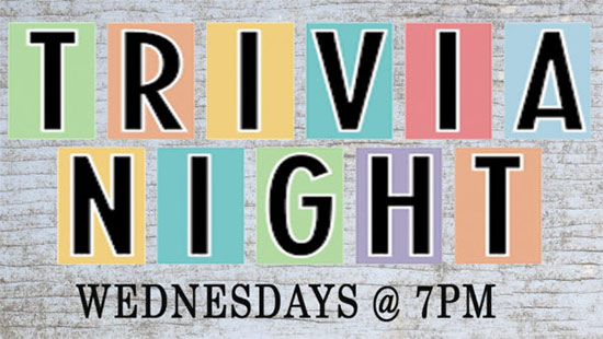 Trivia Night & Drink Specials Trivia Night & Drink Specials