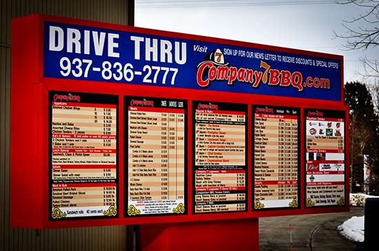 Company 7 BBQ Drive Through Service