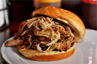 Smoked Pulled Pork Sandwhich Smoked Pulled Pork Sandwhich
